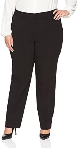 Amazon Brand - Lark & Ro Women's Plus Size Straight Leg Trouser Pant: Classic Fit
