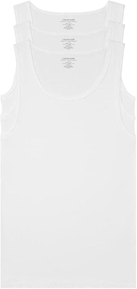 Calvin Klein Men's Big & Tall Cotton Classics Big 3-Pack Tank Top Undershirt