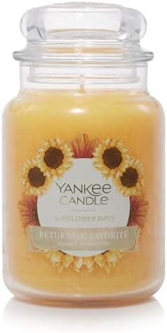 Returning Classic Sunflower Days Large Jar Candle ,Fresh Scent
