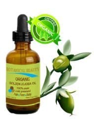 Botanical Beauty ORGANIC GOLDEN JOJOBA OIL 100% Pure. For Face, Hair and Body. 0.5 Fl.oz.- 15 ml.