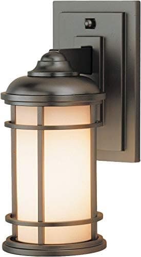 Feiss OL2200BB Lighthouse Outdoor Patio Lighting Wall Lantern, Bronze, 1-Light (5"W x 11"H) 100watts