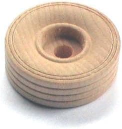 50 Wood 1 1/2 Inch Treaded Toy Wheels W/1/4 Hole