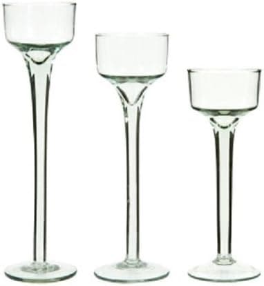 Elegant long stem tealight holders