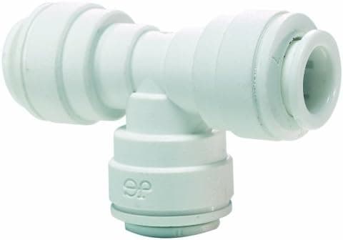 Ideal H2O JG Quick Connect Fitting - Tee - 1/2 in - White (10/Bag)