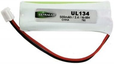 Vtech LS6125 Cordless Phone Battery Ni-MH, 2.4 Volt, 500 mAh - Ultra Hi-Capacity - Replacement for V-Tech 89-1337-00, BT28433 Rechargeable Battery