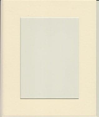 16x20 Cream Picture Mats Mattes Matting with White Core Bevel Cut for 12x16 Pictures