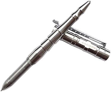 LAXWIN Stainless Steel LB009 EDC Tactical Pen for Outdoor Self Defense, Camping, Glass Breaker & Business Office Pen Portable