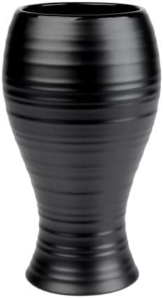 Mikasa Swirl Black Vase 10"
