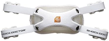 Shock Doctor Carbon Football Chin Strap. Attaches to Helmet. for Youth, Adult, Kids. Hard Shell for Protection and Comfort