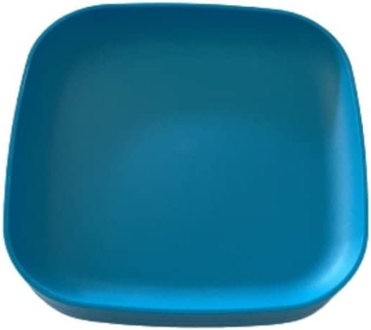 8 Inch Square Plates 4, Blue