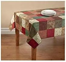 Mainstay Tuscany Kitchen Collection - Fabric Tablecloth with Table Protector (60 x 102)