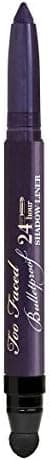 TOO FACED BULLETPROOF EYE LINER 0.04 OZ TOO FACED /BULLETPROOF EYE LINER PENCIL WATERPROOF (PURPLE RAIN) 0.04 OZ 24 HOUR W/BUILT-IN SHARPENER