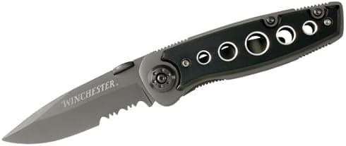 Winchester Parfive TI Drop Point Knife, ComboEdge