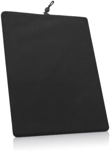 BoxWave Case Compatible with iPad (1st Gen 2010) (Case by BoxWave) - Velvet Pouch, Soft Velour Fabric Bag Sleeve with Drawstring for iPad (1st Gen 2010), Apple iPad (1st Gen 2010) - Jet Black