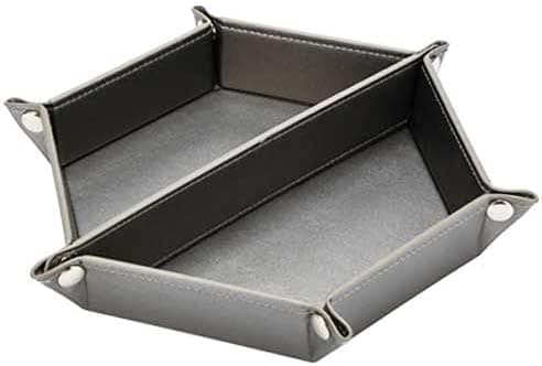 LISRSC Valet Tray, Cosmetics Jewelry Organizer Tray, Catchall Tray for Men and Women, Dresser Nightstand Storage Organizer Tray for Watch Phone Jewelry Key Wallet Glasses (Golden)