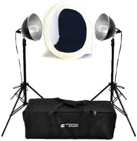 Cowboystudio 30in Light Tent Kit for Tabletop Photography light Tent Cube Photography Studio Product photography lighting Kit with complete lighting, 6 ft Light stand,5000k Daylight lighting, Case
