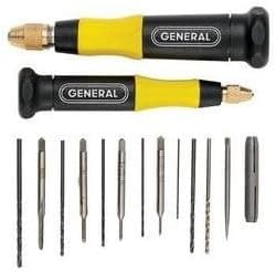 General Tools 75814 4-in-1 Pin Vise Set 14pc