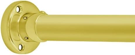 Heavy Duty Shower Curtain Rod (48", Polished Brass)