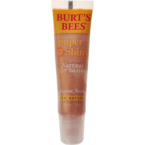 Burt's Bees Super Glossy Lip Shine, Nectar Nude (Pack of 3)