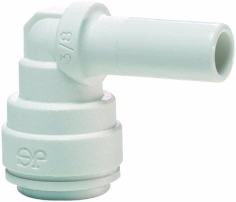 John Guest Speedfit PP221208W 3/8OD Stem - 1/4OD Plug-In Elbow, 10-Pack