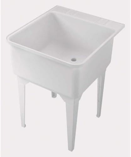 Masco Bath 101006 Poly Single Utility Tub, White
