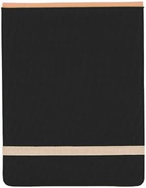 M-Edge Canvas Flip Jacket for Apple iPad - Black with Tan