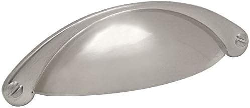 Cosmas 25 Pack 4198SN Satin Nickel Cabinet Hardware Bin Cup Drawer Handle Pull - 2-1/2" (64mm) Hole Centers