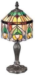 Quoizel TF1019TVB Chamille Mini 1 Light Tiffany Table Lamp