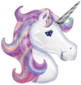 UNICORN Pink Purple MAGICAL Princess 33" Tall Party Mylar Foil BALLOON