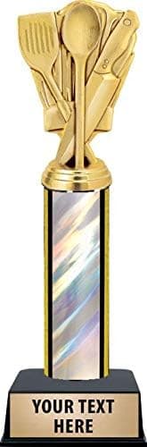 Crown Awards 11" Custom Cook Off Trophies, Chef Hat Cooking Trophy with Engraving Prime