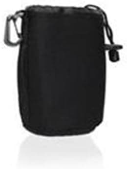 Cosmos Black Small DSLR camera Drawstring Soft Neoprene Lens Pouch Bag Cover for Sony Canon Nikon Pentax Olympus Panasonic + Cosmos Cable Tie