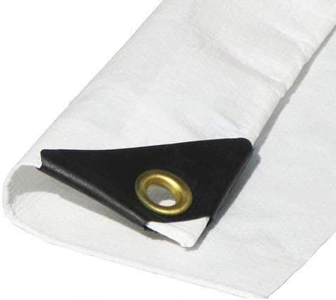 15'X30' Extra Heavy Duty White Tarp