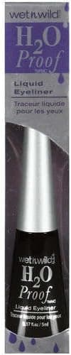 Wet N Wild H2O Proof Liquid Eyeliner, Ultra Black 881, 2 Pack