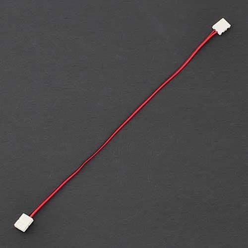 LEDwholesalers Single Color 2-Conductor LED Strip-to-Strip Quick Connector Jumper with 11-In Wire, 8mm, Package of 5, 2305-8mmx5