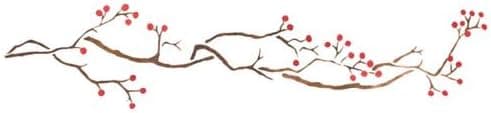 Designer Stencils Winterberry Vine Wall Stencil SKU #3470