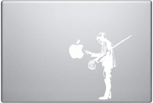 Dr. Who - White Vinyl Decal for Macbook, Laptops, and Cars