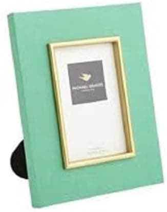 Michael Graves Raised Edge Photo Frames/4 X 6/fabric Covered /Green