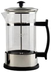 JustNile French Press Coffee maker - 20 oz. Chrome & Glass