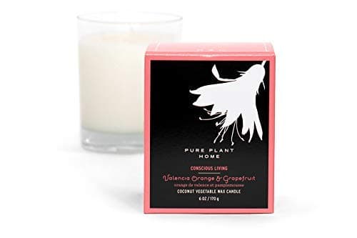 Aromatherapy Gift Box Aromatherapy Candles Coconut was with Real Essential Oils 6 Ounce(Valencia Orange & Grapefruit)