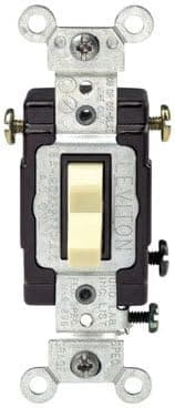 Leviton C21-05503-LHI 120 Volt Ivory Illuminated 3 Way Light Switch