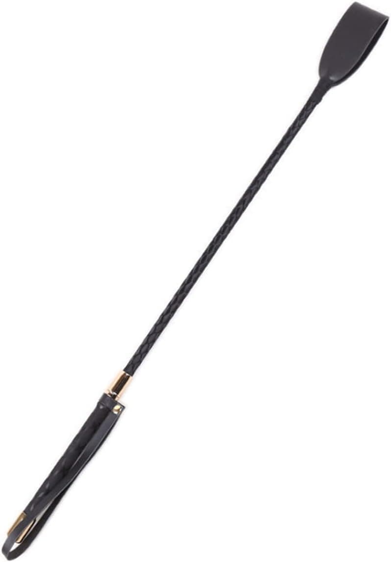 OBTANIM 18 Inch Riding Crop PU Leather Horse Whip Crop for Equestrian Horses