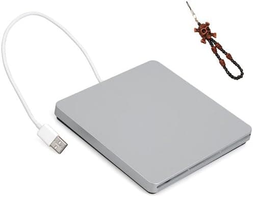 Super Slim Apple USB Superdrive Enclosure SATA External Slot loading DVD Burner Case Caddy For MacBook Air+ One Cool Skull Key Chain Charm Strap At Random Color