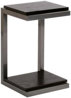 Chi Fibre Furnishings Flip Table with Titanium and Black Finish