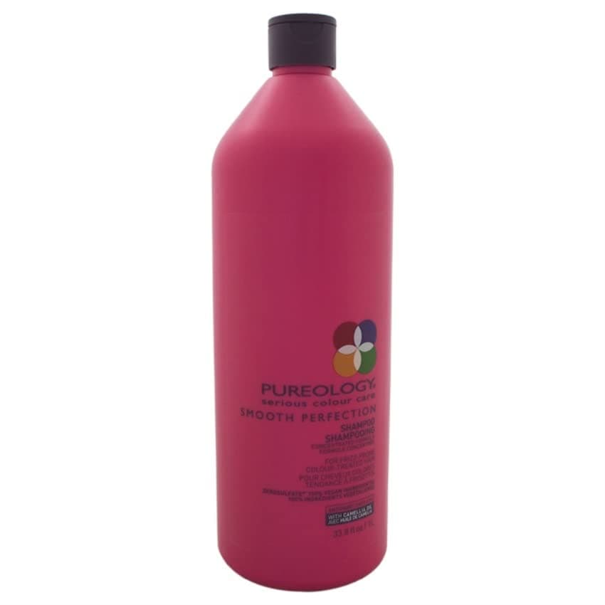 Pureology Smooth Perfection Shampoo | For Frizz-Prone Color Treated Hair | Sulfate-Free | Vegan