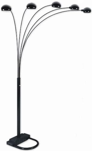 Nice Spider 5 Arc/arm Sofa Sectional Floor Lamp Black