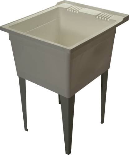 Zurn MS2620F-AW-DF1 Light Commercial Floor Mounted Multi Purpose Sink with Dual Handle Deck Faucet