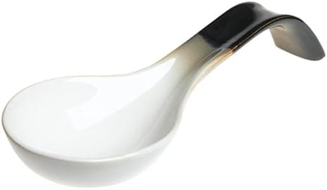 Sango Nova Black Ceramic Spoon Rest