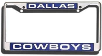 Dallas Cowboys Laser Etched License Plate Frame (Quantity of 1)