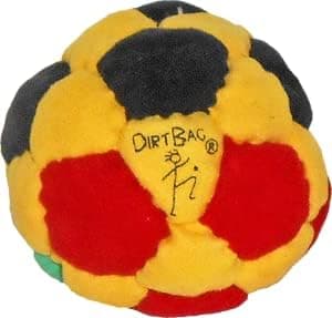 DIRTBAG 32 Panel Footbag Hacky Sack, Flying Clipper Original Design, Sand Filled, Premium Quality, Machine Washable, Bright Vivid Colors.