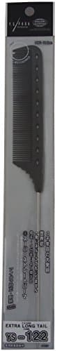 YS Park Extra Long Tail Comb 122 In CARBON from ProHairTools